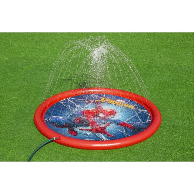 مسبح اطفال صغار بمرشات ماء سبايدر مان 196 × 165 سم بيست واي Bestway Splash Pad Spiderman