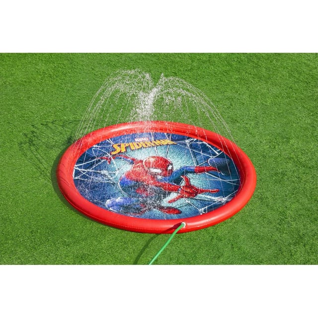 مسبح اطفال صغار بمرشات ماء سبايدر مان 196 × 165 سم بيست واي Bestway Splash Pad Spiderman