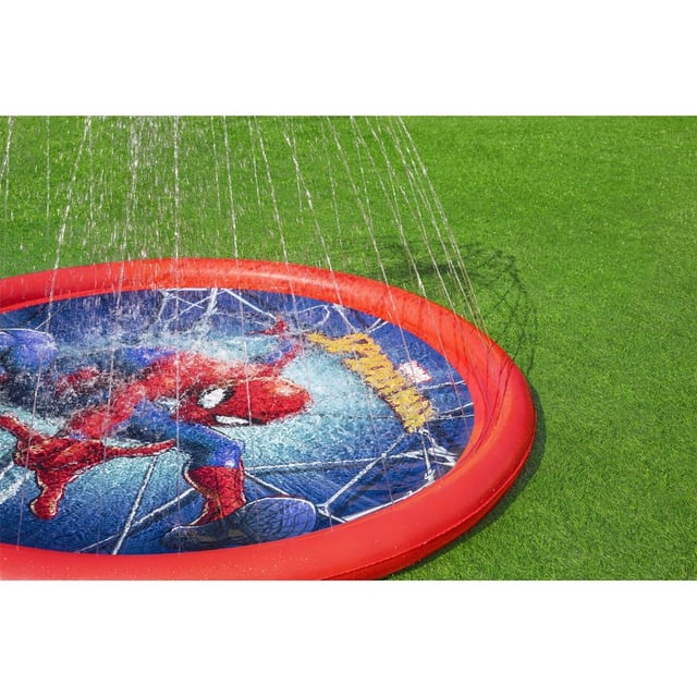 مسبح اطفال صغار بمرشات ماء سبايدر مان 196 × 165 سم بيست واي Bestway Splash Pad Spiderman