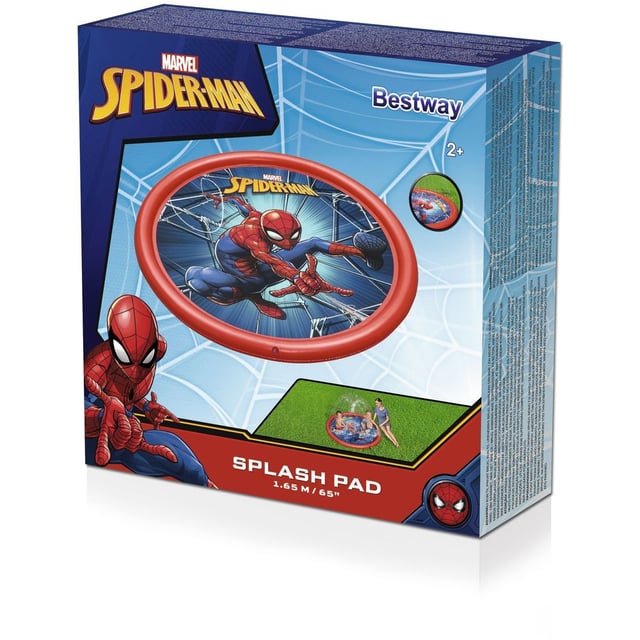 مسبح اطفال صغار بمرشات ماء سبايدر مان 196 × 165 سم بيست واي Bestway Splash Pad Spiderman