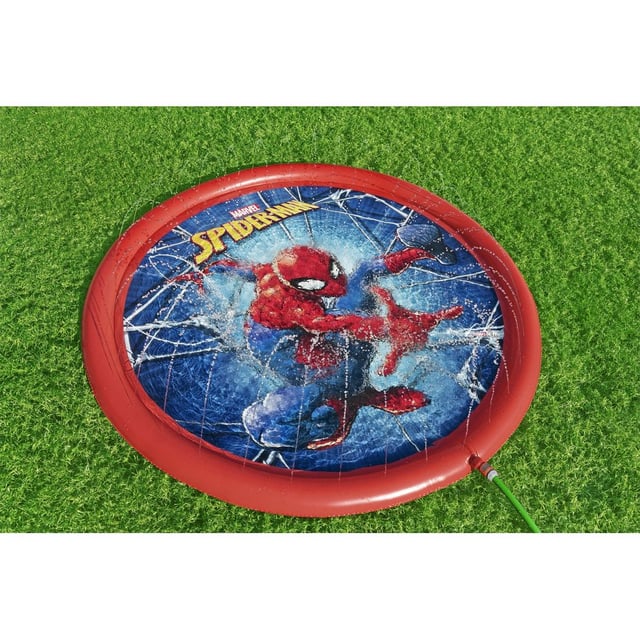 مسبح اطفال صغار بمرشات ماء سبايدر مان 196 × 165 سم بيست واي Bestway Splash Pad Spiderman