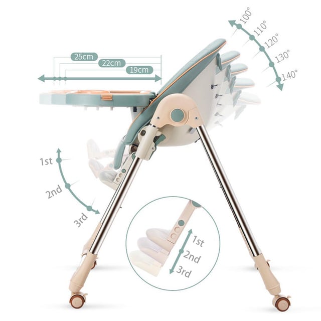 كرسي طعام لاطفال مرتفع 3 في 1 من بامبل آند بيرد Bumble & Bird 3-in-1 Baby High Chair