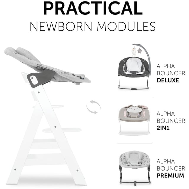 Hauck - Alpha+ High Chairs - White