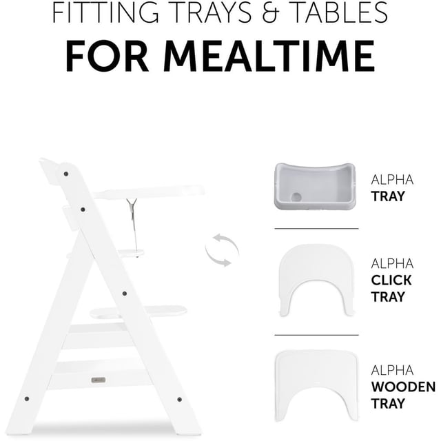 Hauck - Alpha+ High Chairs - White