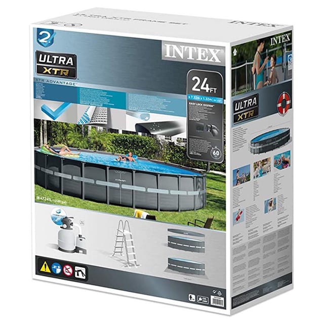 Order Intex - Ultra XTR Frame Pool Set - Grey Now! | Jomla.ae