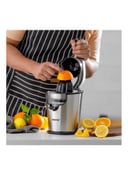 عصارة البرتقال ستانلس ستيل 300 واط فضي جيباس Geepas Stainless Steel Citrus Juicer With Aluminum Die Casting Handle 300.0 W