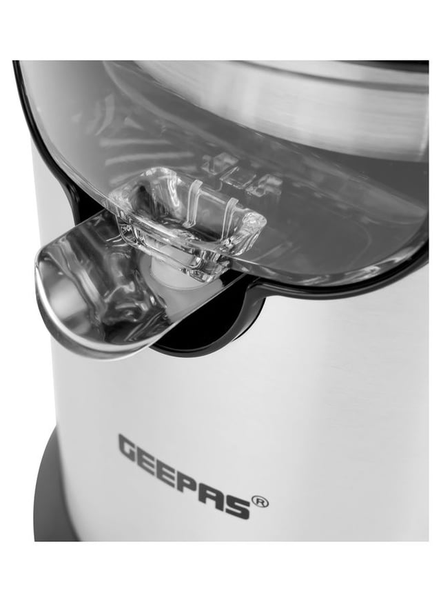 عصارة البرتقال ستانلس ستيل 300 واط فضي جيباس Geepas Stainless Steel Citrus Juicer With Aluminum Die Casting Handle 300.0 W