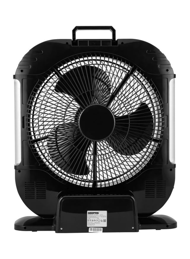 مروحة أرضية 12 انش 3 شفرات 40 واط قابلة لإعادة الشحن جيباس Geepas 12" Rechargeable Fan With Remote Control With Led Light Function