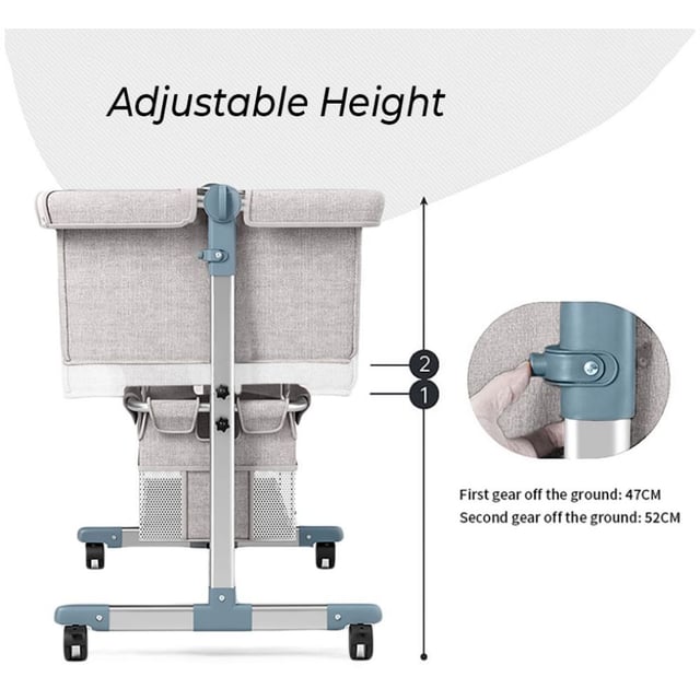 سرير اطفال بجانب السرير عاجي تيكنوم Teknum - Bedside Crib - Ivory