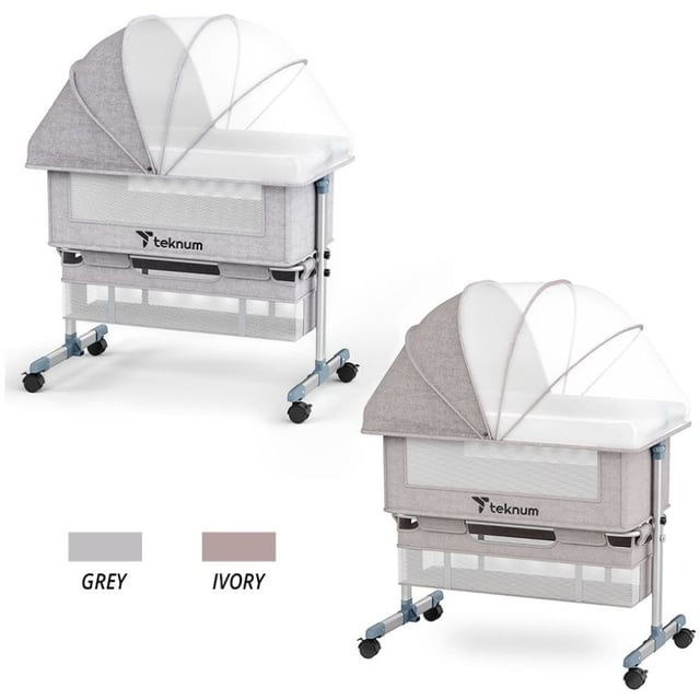 سرير اطفال بجانب السرير عاجي تيكنوم Teknum - Bedside Crib - Ivory