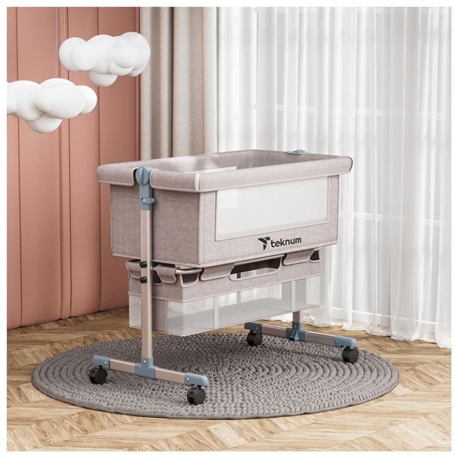 سرير اطفال بجانب السرير عاجي تيكنوم Teknum - Bedside Crib - Ivory