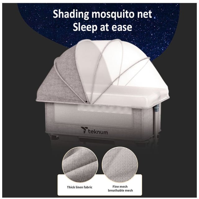 سرير اطفال بجانب السرير عاجي تيكنوم Teknum - Bedside Crib - Ivory