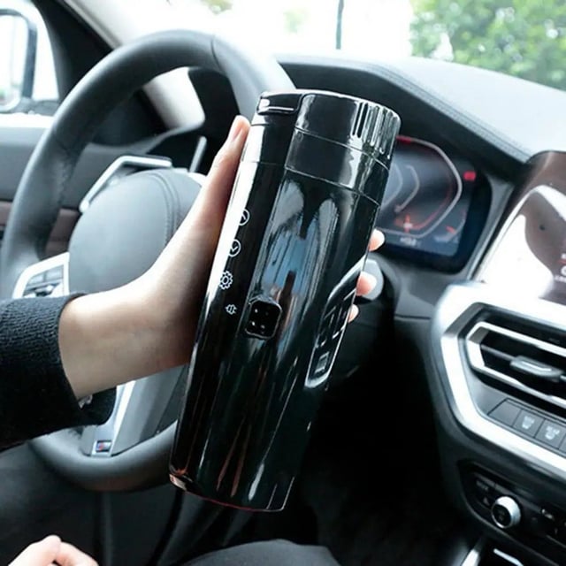 كوب حراري للقهوة للسيارة 400 مللي Stainless Car Heated Smart Mug