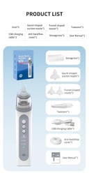 Baby Electric Nasal Aspirator Vacuum Cleaner for Toddlers