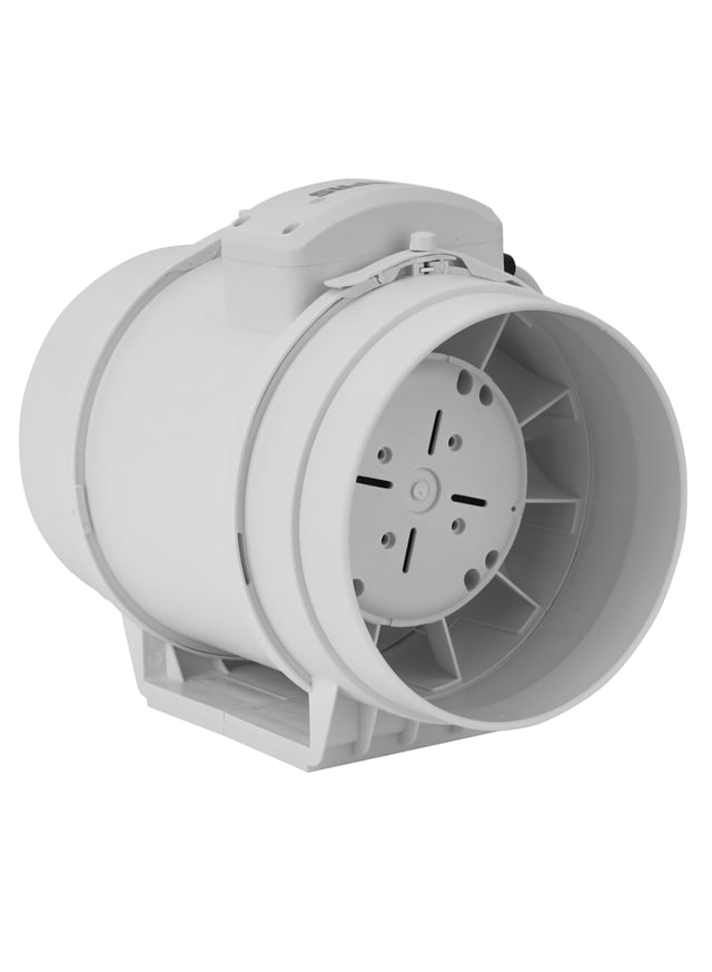 مروحة الشفط لون أبيض من جيباس 55 وات 8 بوصة Geepas In Line Exhaust Fan