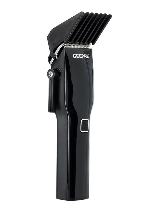 Geepas Digital Professional Hair Clipper, Trimmer 8 Combs Men Beard Mustache Edger With Led Display, Rechargeable Haircut Kit, Steel Blade