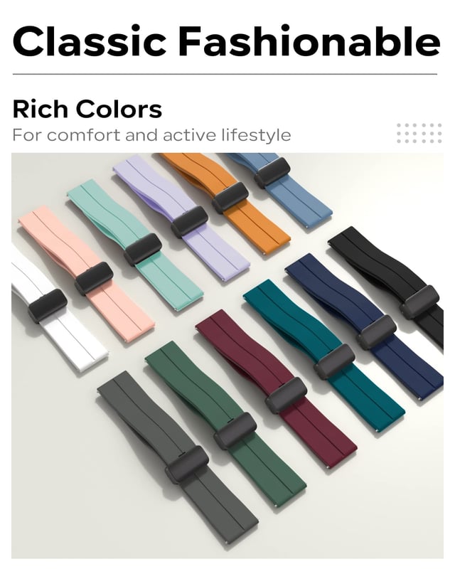 O Ozone Silicone Watch Band Compatible with CMF by Nothing Watch Pro Watchband Bracelet, Magnetic Folding Buckle Adjustable Soft Silicone Sport Replacement Watch Straps for Men Women - Pink Sand