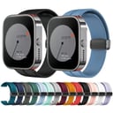 O Ozone Silicone Watch Band Compatible with CMF by Nothing Watch Pro Watchband Bracelet, Magnetic Folding Buckle Adjustable Soft Silicone Sport Replacement Watch Straps for Men Women - Pink Sand