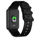 سوار ساعة شاومي سمارت باند 8 برو نايلون منسوج أسود او اوزون O Ozone Woven Nylon Strap Compatible With Xiaomi Smart Band 8 Pro