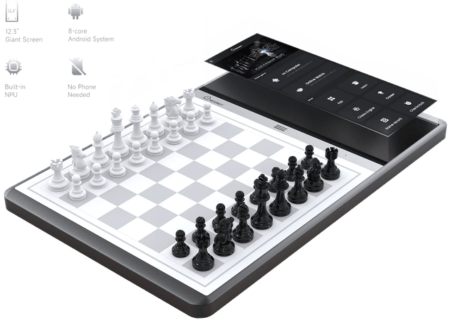 طاولة شطرنج ذكية تعمل بالذكاء الاصطناعي مع شاشة 12.3 بوصة Chessnut Evo - The Future of Ultra Smart AI Chessboard