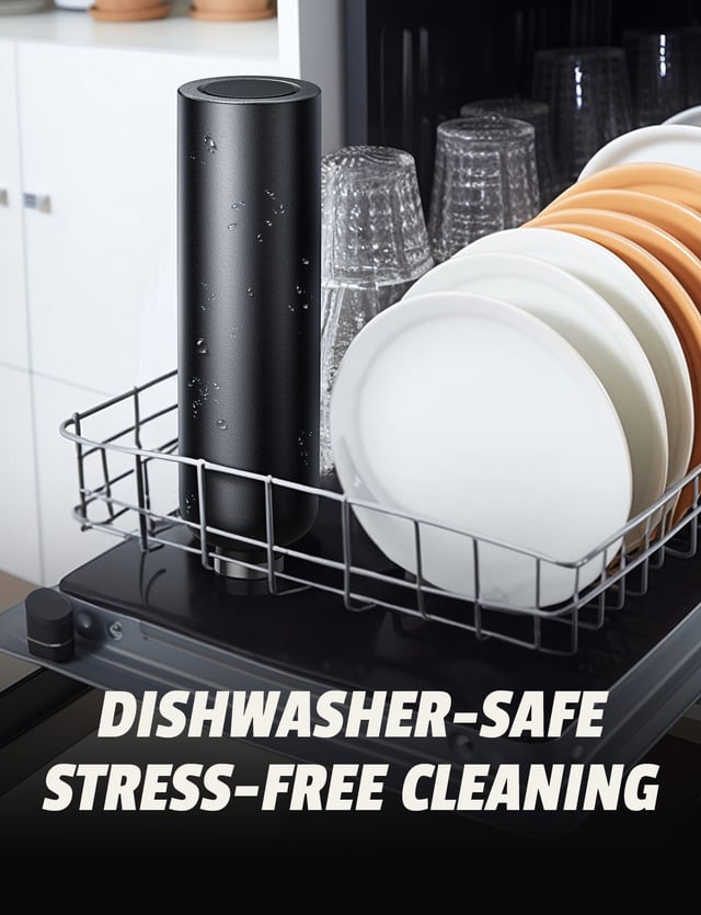 مطارة ماء حار وبارد تكتك 750 مللي مع ستاند جوال مدمج Taktik Thermal Bottle With Magnetic Phone Holder