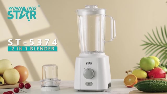 خلاط كهربائي ومطحنة بهارات وينينج ستار 2 لتر 350 واط Winning Star Stainless Blender