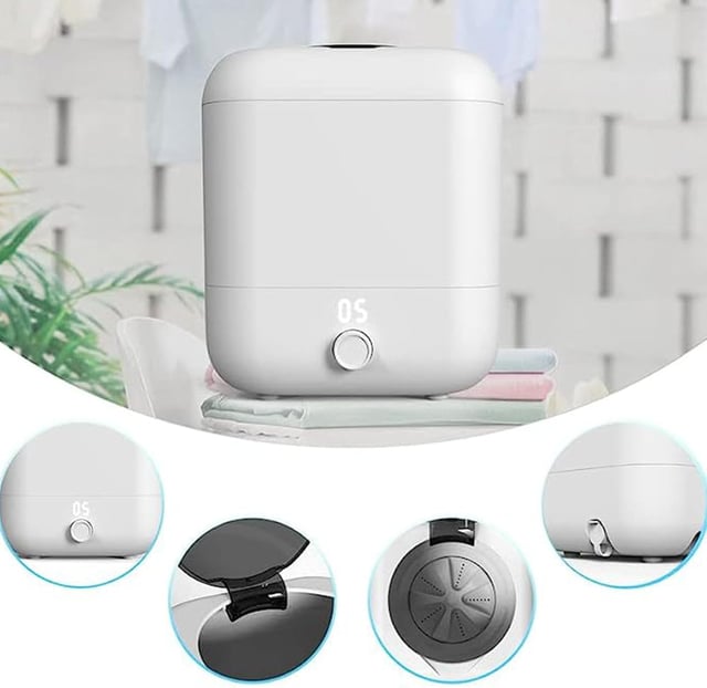 غسالة ملابس صغيره لاسلكية 5 لتر 2000 مللي أمبير Mini Portable Washing Machine