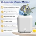 غسالة ملابس صغيره لاسلكية 5 لتر 2000 مللي أمبير Mini Portable Washing Machine