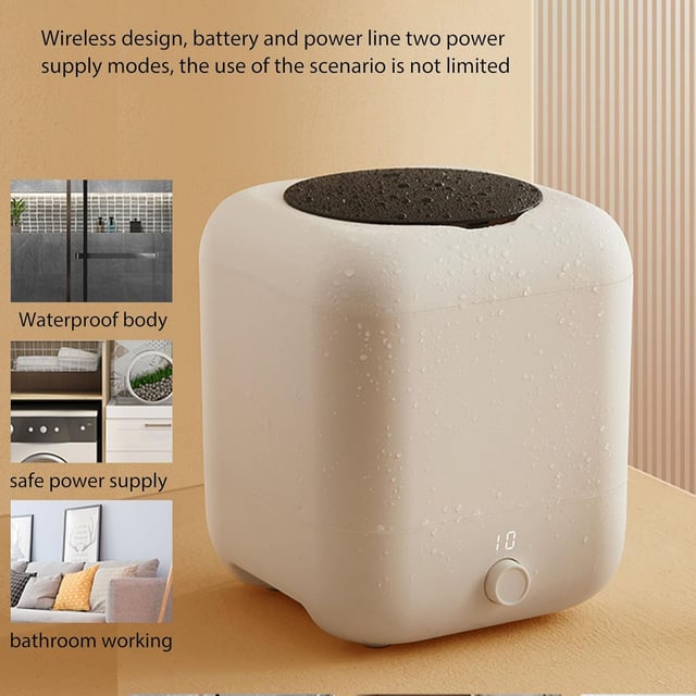 غسالة ملابس صغيره لاسلكية 5 لتر 2000 مللي أمبير Mini Portable Washing Machine