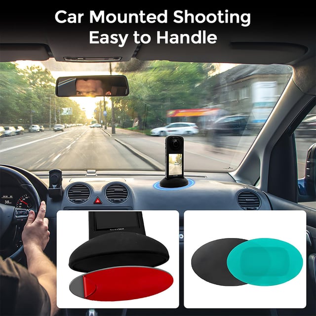 قاعدة كاميرا انستا 360 اكس 4 باللون الاسود مصنوعة من السيليكون من اوزون O Ozone Silicone Desktop Base Stand Compatible with Insta360 X4 Panoramic Action Camera Protective Non Slip Mount Accessories for Insta360 X4 Black