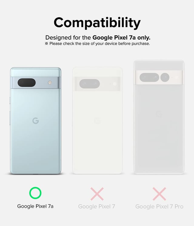 Ringke Glass Camera Protector [3 Pack] Compatible with Google Pixel 7a Hard Tempered Glass Protector Ultra-Thin Case-Friendly Full-Cover Camera Lens Protector for Pixel 7a