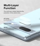 Ringke Glass Camera Protector [3 Pack] Compatible with Google Pixel 7a Hard Tempered Glass Protector Ultra-Thin Case-Friendly Full-Cover Camera Lens Protector for Pixel 7a