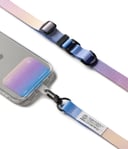 Ringke Holder Link & Snap Hook Lanyard Strap Designed for Universal iPhone/Galaxy/Android Cell Phone Case, Digital Camera, DSLR, Tablet, Keys, ID - Aurora
