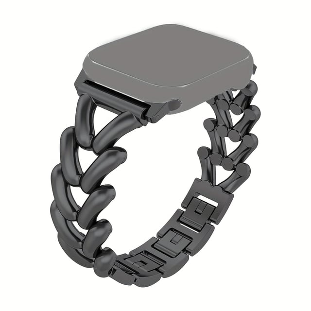 سوار ساعة ابل للنساء معدن 41/40/38 ملم ستانلس ستيل أسود او اوزون O Ozone Metal Straps Compatible with Apple Watch Band