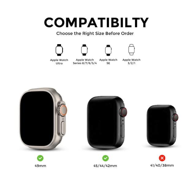O Ozone Slim Metal Straps Compatible with Apple Watch Band Series Ultra SE 8 7 6 5 4 3 2 1 Stainless Steel Metal Replacement Wristband Bracelet Strap for Women- Black