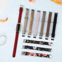 O Ozone Leather Strap Compatible with Fitbit Luxe Strap for Women Men, Soft Breathable Leather Sport Wristband Metal Classic Buckle Replacement Strap for Fitbit Luxe Fitness Tracker - Dark Brown