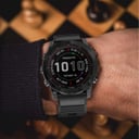 O Ozone Silicone Bands Compatible with Garmin Fenix 7X | Fenix 6X | Fenix 5X | Fenix 5P | 5 Plus | Fenix 6X Pro | Fenix 3, 26mm Easy Fit Soft Silicone Sport Adjustable Replacement Watch Straps- Grey