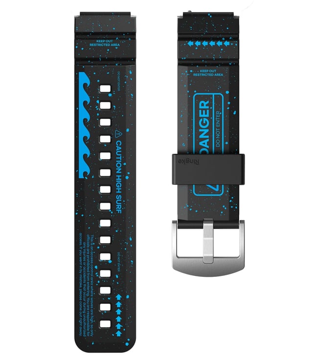 Ringke Rubber One Bold Watch Band for Samsung Galaxy Watch 6 / Galaxy Watch 6 Classic/Galaxy Watch 5 Pro/Galaxy Watch 5 / Galaxy Watch 4 / Galaxy Watch 4 Classic/Watch Lug 20mm - Danger Blue