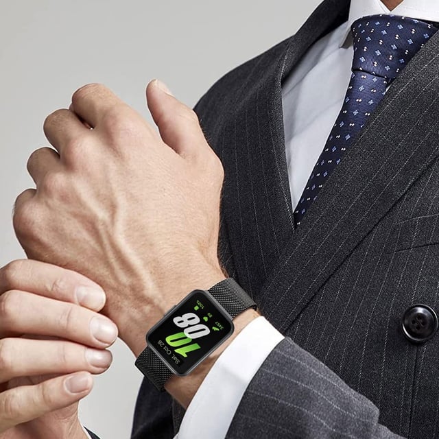 حزام ساعة سامسونج غلاكسي فيت 3 ميلانيز من او اوزون O Ozone Milanese Loop Band Compatible with Samsung Galaxy FIT3