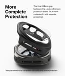 Ringke Slim & Glass Compatible with Samsung Galaxy Watch Ultra 47mm Case, [Combo] Anti-Scratch Hard PC Frame Protection Cover with HD Clear Tempered Glass Screen Protector -Matte Black