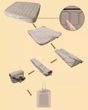 مرتبة هوائية قابلة للنفخ 4000 مللي أمبير مع منفاخ مدمج Outdoor One-click Inflatable Mattress