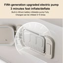 مرتبة هوائية قابلة للنفخ 4000 مللي أمبير مع منفاخ مدمج Outdoor One-click Inflatable Mattress