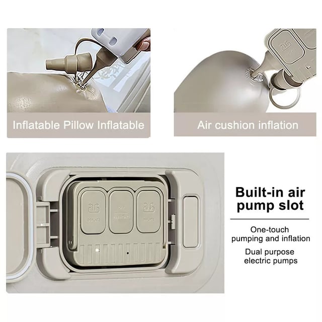 مرتبة هوائية قابلة للنفخ 4000 مللي أمبير مع منفاخ مدمج Outdoor One-click Inflatable Mattress