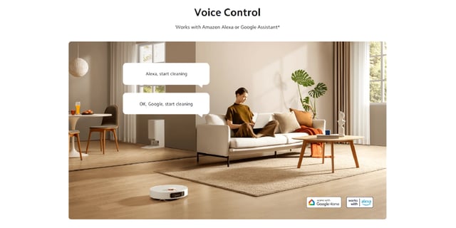 مكنسة روبوت ذكية كهربائية اكس 20+ مع قاعدة ذكية 6000 باسكال أبيض شاومي Xiaomi Robot Vacuum X20+