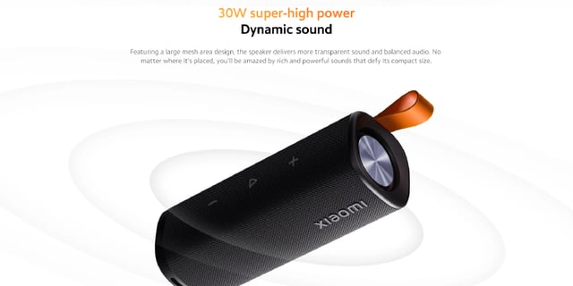 مكبر صوت بلوتوث محمول 30 واط مقاوم للماء أحمر شاومي Xiaomi Sound Outdoor 30W