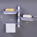 حامل صابون جداري قابل للدوران Rotary Drawer Type Soap Box