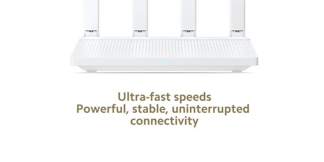 جهاز راوتر 4 هوائيات بسعة 256 ميجابايت 3000 ميجابت أبيض شاومي Xiaomi Router AX3000T EU
