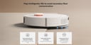مكنسة روبوت ذكية كهربائية اكس 20+ مع قاعدة ذكية 6000 باسكال أبيض شاومي Xiaomi Robot Vacuum X20+