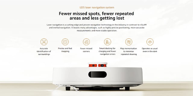 مكنسة روبوت اس 20 كهربائية الذكية 5000 باسكال أسود شاومي Xiaomi Robot Vacuum S20