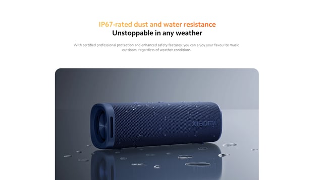 مكبر صوت بلوتوث محمول 30 واط مقاوم للماء أحمر شاومي Xiaomi Sound Outdoor 30W